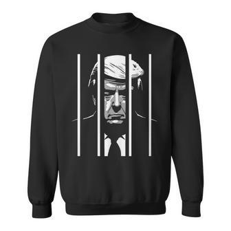 Trump Behind Bars Anti-Trump Sweatshirt - Seseable