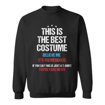 Trump Costume Halloween Vintage Halloween Funny Gifts Sweatshirt | Mazezy