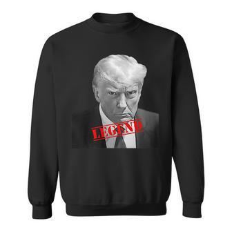 Trump Georgia Shot Legend Not Guilty Stamp Sweatshirt | Mazezy