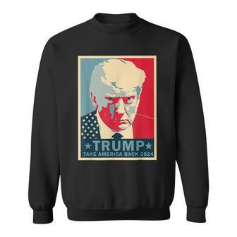 Trump Shot Take America Back 2024 Sweatshirt - Monsterry AU