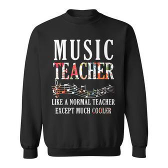 Tu Music Teacher Much Cooler Costume Flo Sweatshirt - Monsterry