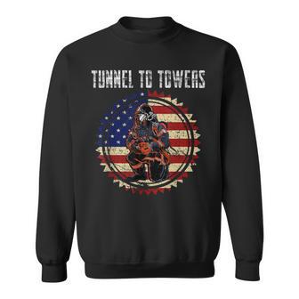 Tunnel To Towers America Flag Inserts Sweatshirt - Thegiftio UK