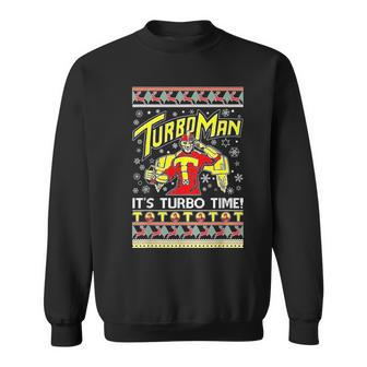 Turboman It's Turbo Time Ugly Sweatshirt - Seseable