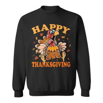 Turkey Day Turkey Happy Thanksgiving Sweatshirt - Monsterry UK