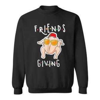 Turkey Friends Giving Happy Friendsgiving Thanksgiving Sweatshirt | Mazezy
