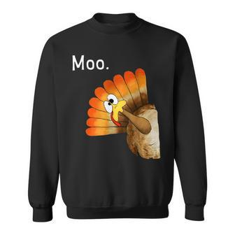 Turkey Moo Thanksgiving Sweatshirt - Monsterry