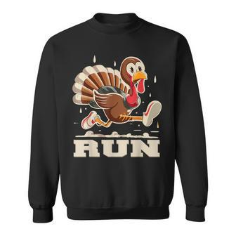 Turkey Run Costume Thanksgiving Running Turkey Trot Sweatshirt | Mazezy