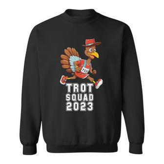 Turkey Trot Squad Thanksgiving Day Run 2023 Sweatshirt - Thegiftio UK