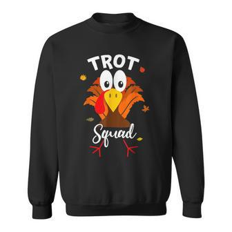 Turkey Trot Squad Thanksgiving Running Family Matching Sweatshirt - Seseable