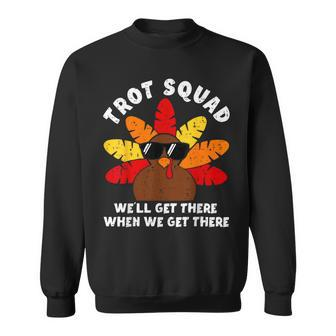 Turkey Trot Squad Race Thanksgiving Running Runner Sweatshirt - Thegiftio UK