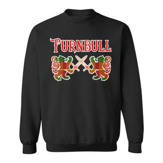 Turnbull Scottish Clan Kilt Lion Family Name Tartan Gifts For Lion Lovers Funny Gifts Sweatshirt | Mazezy