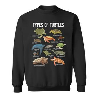 Turtle Lover Turtle Art Types Turtle Turtle Sweatshirt - Seseable