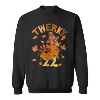 Twerky Thanksgiving Turkey Butt Twerk Dance Pun 2023 Sweatshirt - Seseable