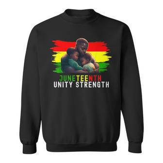 Twin Dad Fathers Day Junenth Unity Strength Quote Sweatshirt | Mazezy