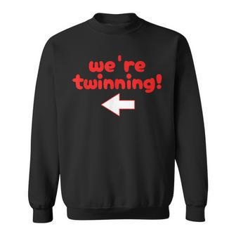 Twinning With My Bestie Spirit Week Twin Day Best Friend Sweatshirt - Thegiftio UK