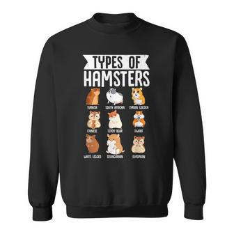 Types Of Hamsters Cute Syrian Breed Funny Rodents Sweatshirt | Mazezy DE