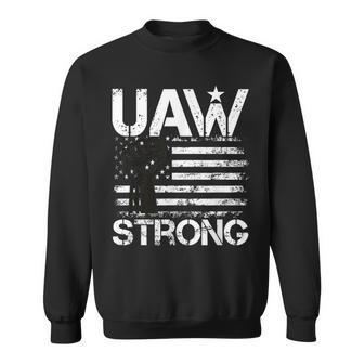 Uaw Strike 2023 United Auto Workers Union Uaw Strong Red Sweatshirt | Mazezy