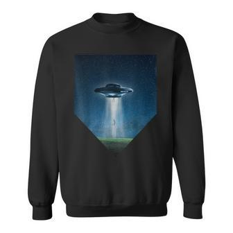 Ufo Abduction Flying Saucer Alien Believers Space Sweatshirt | Mazezy