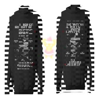 Ugly Christmas Sweater Ugly Sweater Chihuahua Dog Sweatshirt - Monsterry