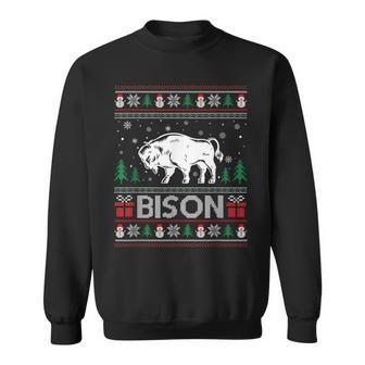 Ugly Christmas Sweater Bison Ugly Xmas Sweatshirt - Monsterry UK