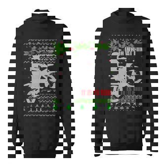 Ugly Christmas Sweater Dirt Bike Motorcycle Motocross Biker Sweatshirt - Monsterry