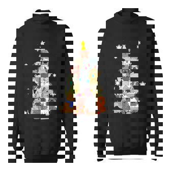 Ugly Christmas Sweater Dog Tree Xmas Dog Sweatshirt - Thegiftio