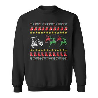 Ugly Christmas Sweater For Golfer Golf Sweatshirt | Mazezy