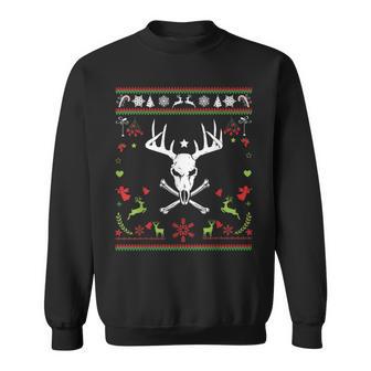 Ugly Christmas Sweater Pirate Deer Hunter Sweatshirt - Monsterry UK