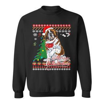Ugly Christmas Sweater Saint Bernard Dog Sweatshirt - Thegiftio UK