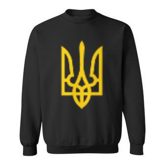 Ukrainian Tryzub Symbol Ukraine Trident Sweatshirt | Mazezy