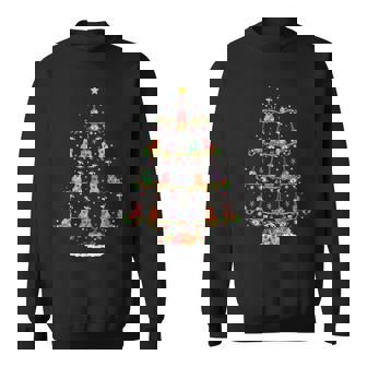 Ukulele Guitar Xmas Lighting Santa Ukulele Christmas Tree Sweatshirt - Thegiftio