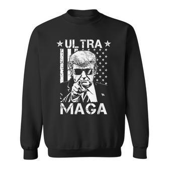 Ultra Maga Funny Great Maga King Pro Trump King Funny Gifts Sweatshirt | Mazezy