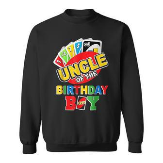 Uncle Of The Birthday Boy Uno Dad Papa Father 1St Bday Sweatshirt | Mazezy
