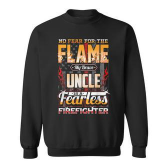 Uncle Firefighter American Flag Sweatshirt | Mazezy