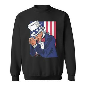 Uncle Sam Praying Us American Patriotic Culture 4Th July Sweatshirt | Mazezy