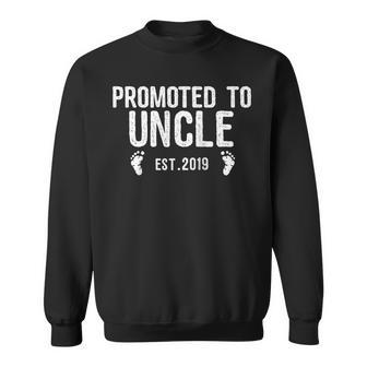 Uncle To Be Promoted To Uncle Est 2019 Sweatshirt | Mazezy