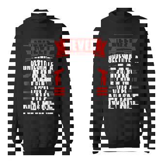 Never Underestimate A Man With New Knee Replacement Surgery Sweatshirt | Mazezy