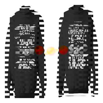 Never Underestimate An Old Man Who Loves Mars Planet Sweatshirt - Thegiftio UK