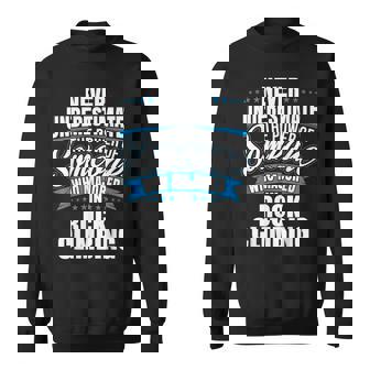 Never Underestimate The Power Of Rock Climbing Major Sweatshirt | Seseable CA