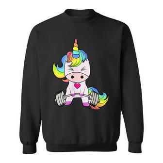Unicorn Gym Unicorn Weightlifting Sweatshirt | Mazezy