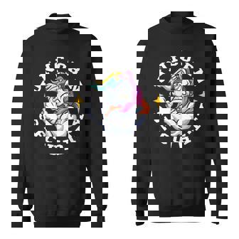 Unicorn Security Manly Muscular Unicorn Lovers Sweatshirt | Mazezy