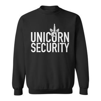 Unicorn Security Squad Text Dad Brother Sweatshirt | Mazezy