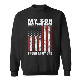 Unique Distressed Usa American Flag Proud Army Dad Sweatshirt | Mazezy