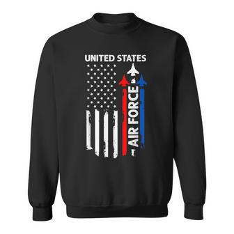 United States Air Force American Usa Flag July 4Th Patriotic Sweatshirt - Seseable