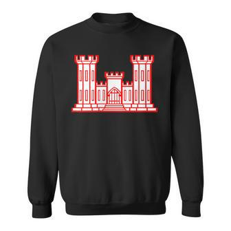 United States Army Corps Of Engineers Usace Castle Sapper Sweatshirt | Mazezy