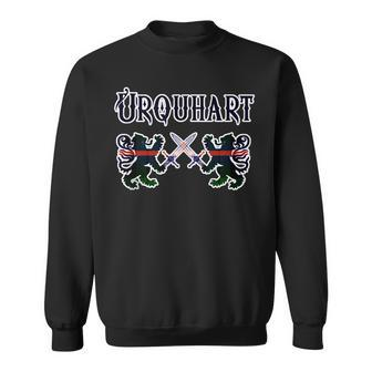 Urquhart Scottish Clan Kilt Lion Family Name Tartan Gifts For Lion Lovers Funny Gifts Sweatshirt | Mazezy