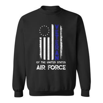 Us Air Force Veteran Day Vintage American Betsy Ross Flag Sweatshirt | Mazezy