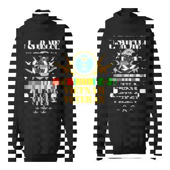Us Air Force Vietnam Veteran Usa Flag Vietnam Vet Flag Sweatshirt | Mazezy