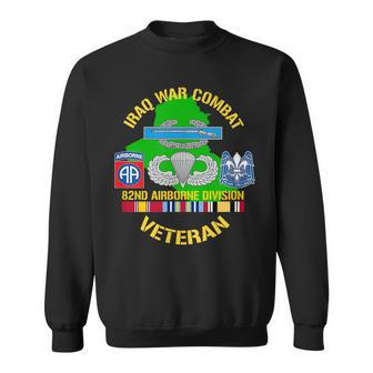 Us Army 82Nd Airborne Division Iraq War Oif Combat Veteran Sweatshirt | Mazezy