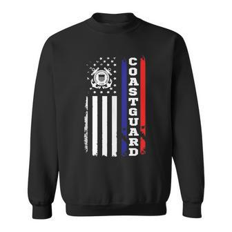 Us Coast Guard Gift American Flag Sweatshirt | Mazezy